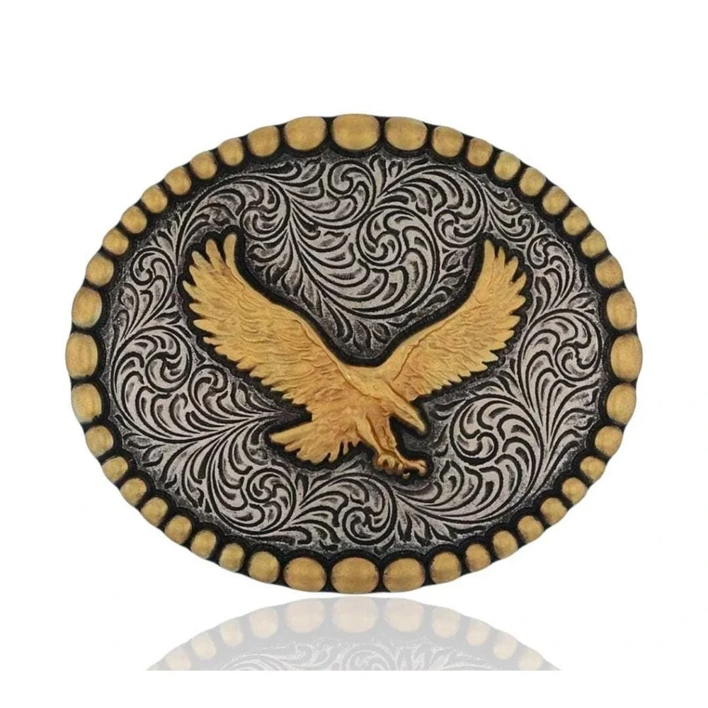 Montana Silversmiths Soar High Eagle Patriotic Belt Buckle Retail‎ $50 ~ NEW